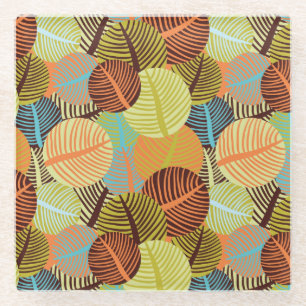 Abstraktes Muster Glasuntersetzer