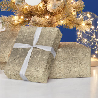 Abstraktes Muster Golden Geschenkpapier