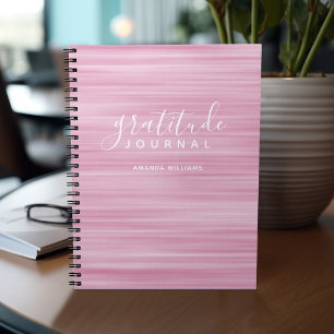 Abstraktes Muster Gratitude Journal kann rosa bear Notizblock