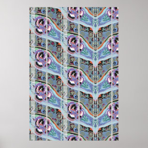 Abstraktes Muster Hintergrund, nahtlose Illustrati Poster