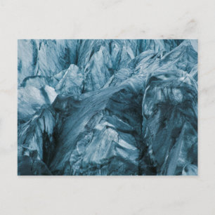Abstraktes Muster im Gletscher Island Postkarte