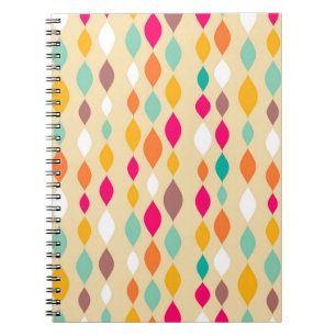 abstraktes Muster im Retro-Stil Notizblock