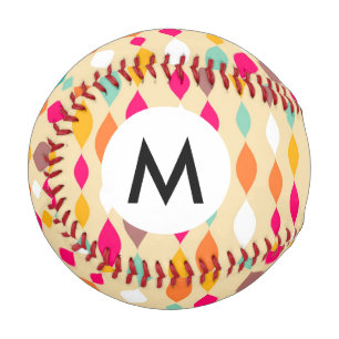 Abstraktes Muster im Retrostil Baseball