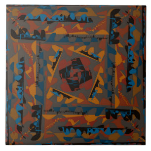 Abstraktes Muster im Südwesten Fliese