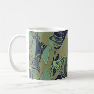 Abstraktes Muster im Vintagen Hintergrund, modern, Kaffeetasse