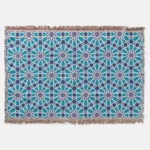 Abstraktes Muster in Blau und Grau Decke
