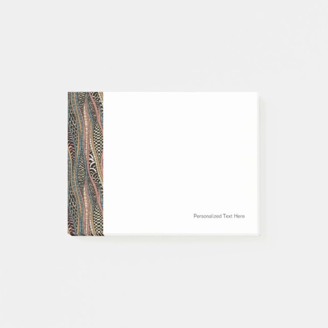 Abstraktes Muster in der ethnischen Art Post-it Klebezettel (Vorderseite)