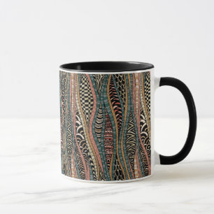 Abstraktes Muster in der ethnischen Art Tasse