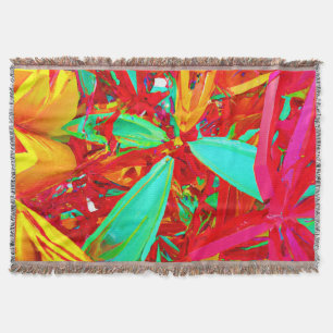 Abstraktes Muster in lebhaften Farben Decke