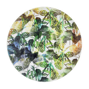 Abstraktes Muster in lebhaften Farben Schneidebrett