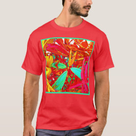 Abstraktes Muster in lebhaften Farben T-Shirt