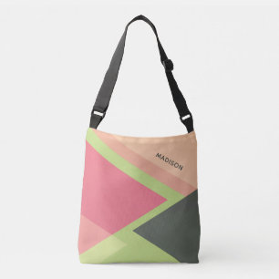 Abstraktes Muster individuelle Name Taschen