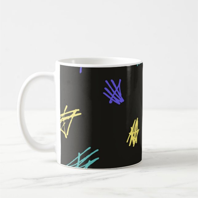 Abstraktes Muster Kaffeetasse (Links)