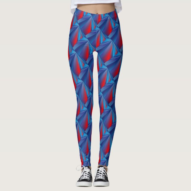 Abstraktes Muster Leggings (Vorderseite)