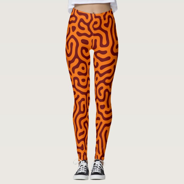 Abstraktes Muster Leggings (Vorderseite)