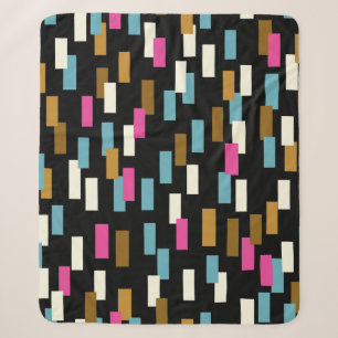 Abstraktes Muster mit texturierten geometrischen F Sherpadecke