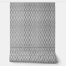 Abstraktes Muster moderner Schwarz-Weiß-Blöcke Tapete