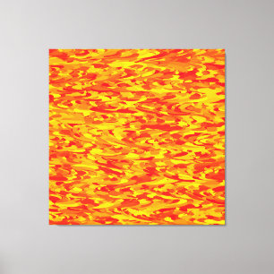 Abstraktes Muster Orange Red Gelb Leinwanddruck