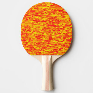 Abstraktes Muster Orange Red Gelb Tischtennis Schläger