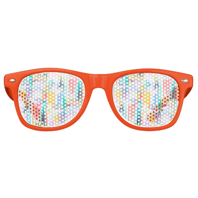 Abstraktes Muster Partybrille (Vorderseite)
