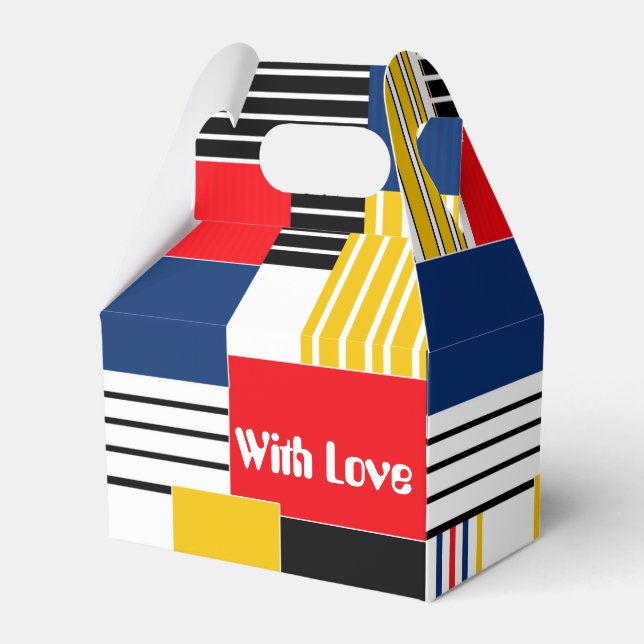 Abstraktes Muster. Patchwork. Geschenkschachtel (Vorderseite)