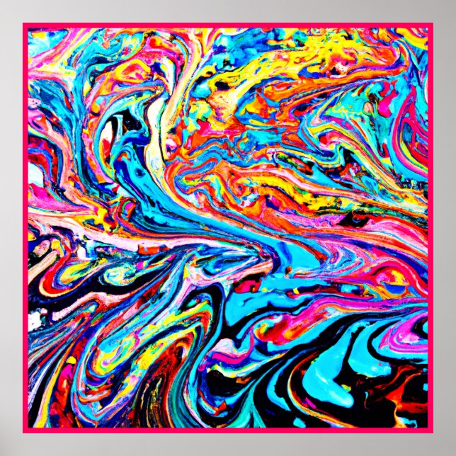 Abstraktes Muster Poster (Vorne)