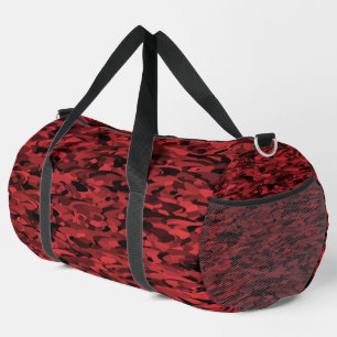 Abstraktes Muster Rot Schwarz Duffle Bag