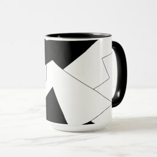 Abstraktes Muster - Schwarzweiß Tasse