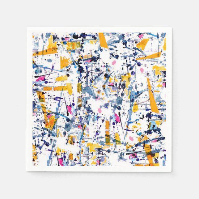 Abstraktes Muster Serviette (Vorderseite)