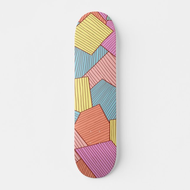 Abstraktes Muster Skateboard (Vorne)