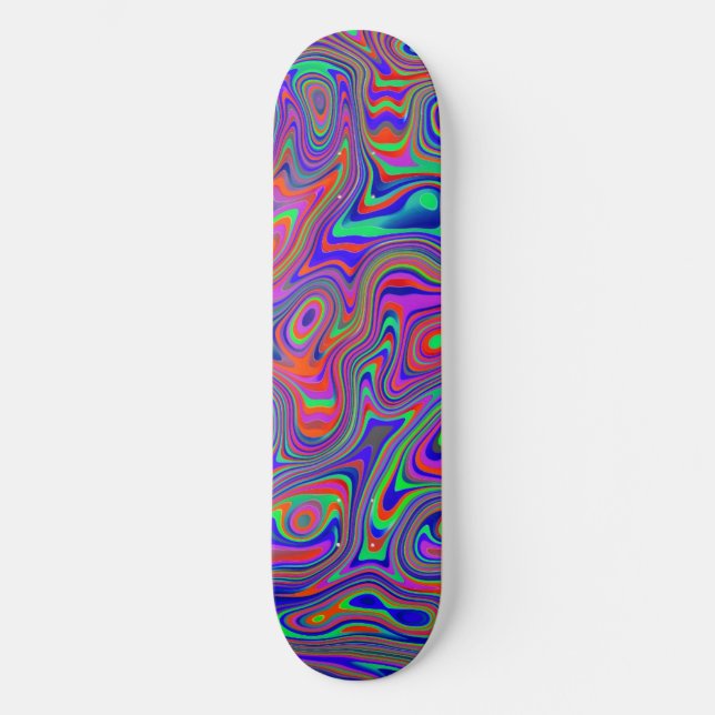 Abstraktes Muster Skateboard (Vorderseite)