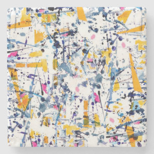 Abstraktes Muster Steinuntersetzer