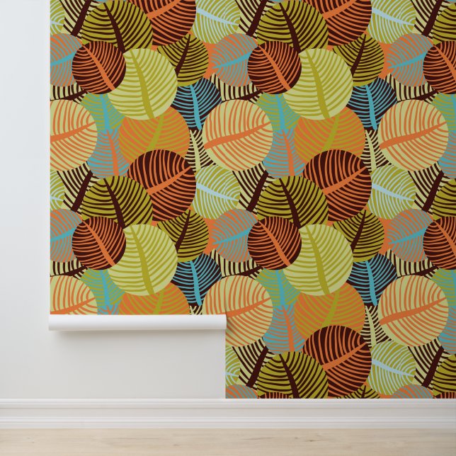 Abstraktes Muster Tapete (Anwendung)