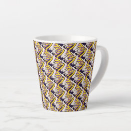 Abstraktes Musterdesign 1209 - Latte-Tasse Milchtasse