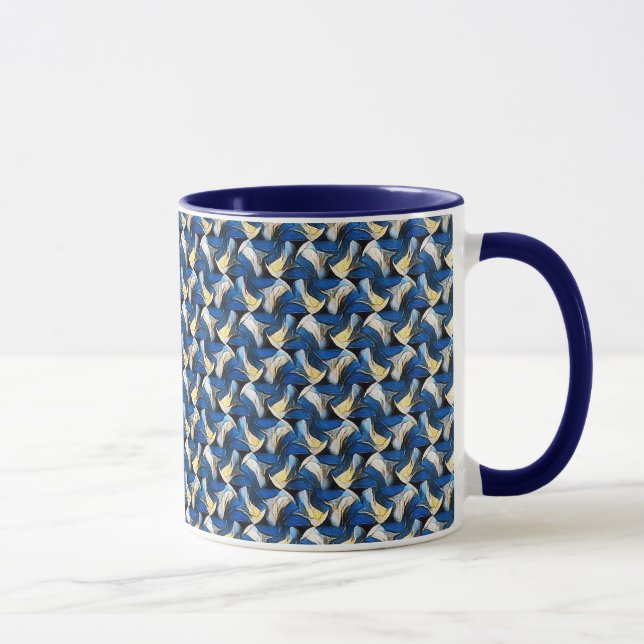 Abstraktes Musterdesign 1212 - Kaffeetasse (Rechts)