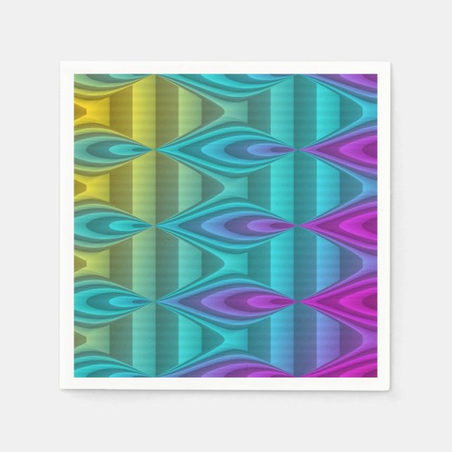 Abstraktes Musterdesign + Ihre Ideen Serviette (Vorderseite)