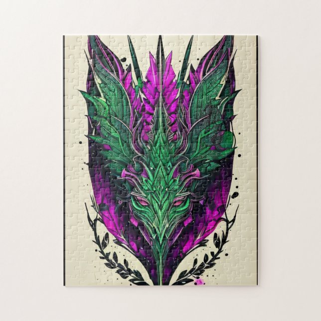 Abstraktes Mystical Sphinx Puzzle - 252 Stück (Vertikal)