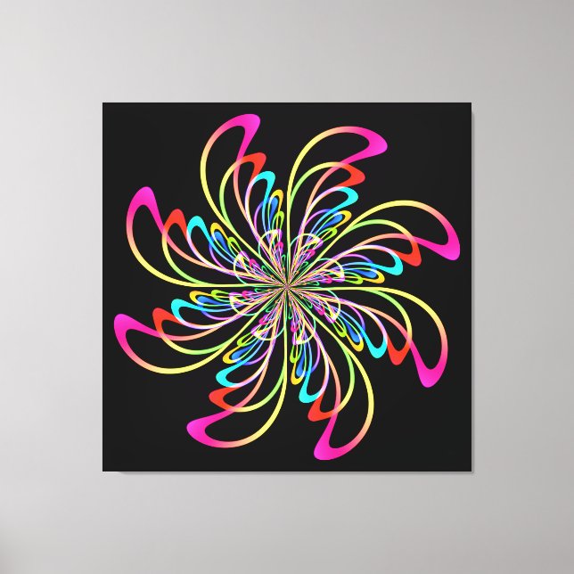 abstraktes Nadelrad Leinwanddruck (Vorderseite)