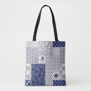 Abstraktes, nahtlos zartes Patchwork-Muster, dunke