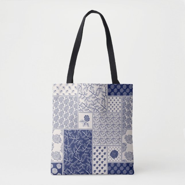 Abstraktes, nahtlos zartes Patchwork-Muster, dunke (Vorderseite)