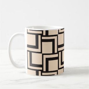 Abstraktes nahtloses geometrisches Muster Kaffeetasse