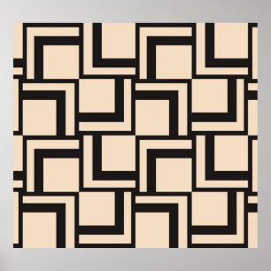 Abstraktes nahtloses geometrisches Muster Poster