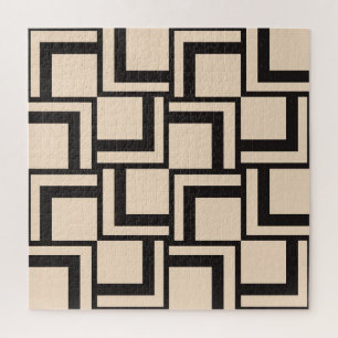 Abstraktes nahtloses geometrisches Muster Puzzle