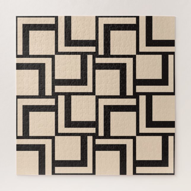 Abstraktes nahtloses geometrisches Muster Puzzle (Vertikal)