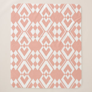 Abstraktes nahtloses Muster der Blume Wachs rosa Sherpadecke