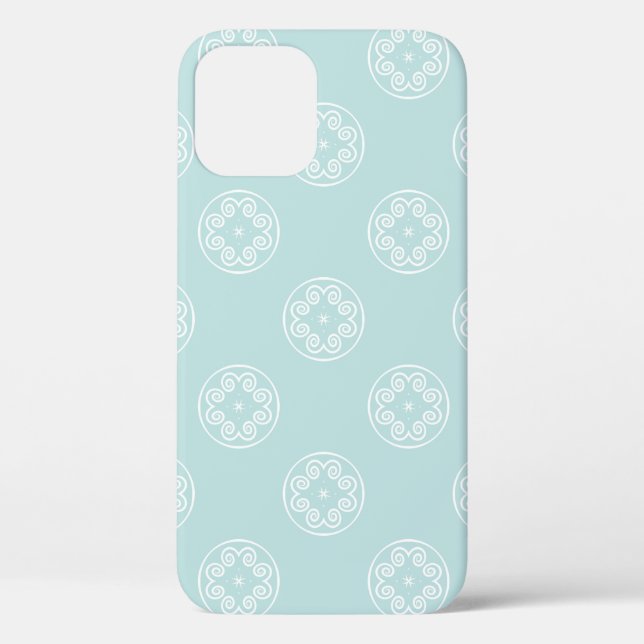 Abstraktes nahtloses Muster der Farbe Powder Blue Case-Mate iPhone Hülle (Rückseite)