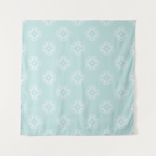Abstraktes nahtloses Muster der Farbe Powder Blue Wandteppich