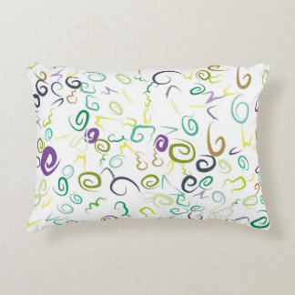 Abstraktes nahtloses Muster, handgefertigt, Kunst, Dekokissen