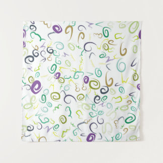 Abstraktes nahtloses Muster, handgefertigt, Kunst, Wandteppich