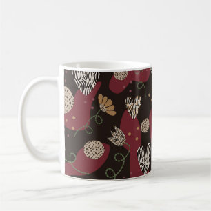Abstraktes, nahtloses Muster Kaffeetasse